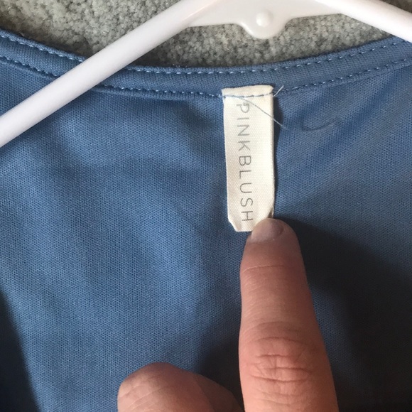 Pink blush maternity formal dress - Picture 3 of 4